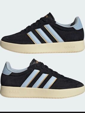 Adidas Women's Barreda Black/Blue/Gold Sneakers